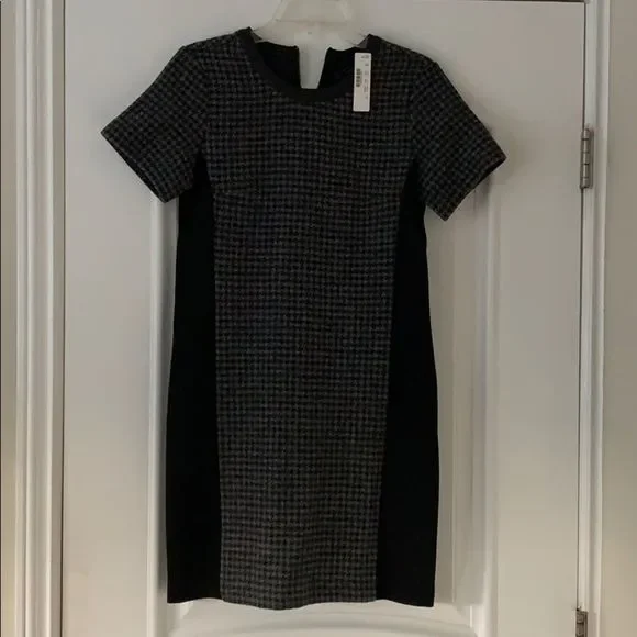 Gray black J.Crew sleeve dress. - Picture 3 of 4